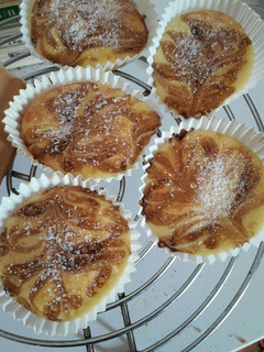 Una foto de Muffins de queso y caramelo de vainilla Sin Gluten