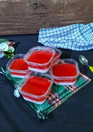 Foto resep Puding Merah Putih