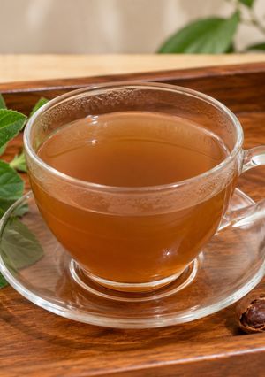 A picture of Scent Leaf and Tamarind Tea.