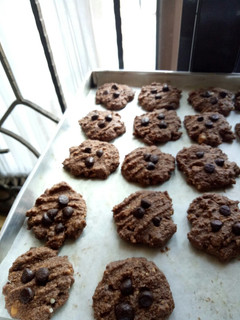Foto resep Crunchy Oat choco healthy cookies (full tepung gandum)