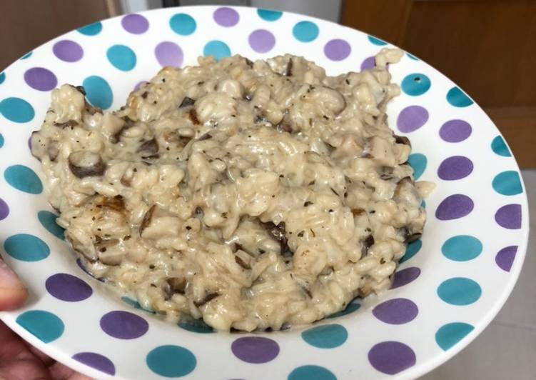 Risotto de setas shiitake