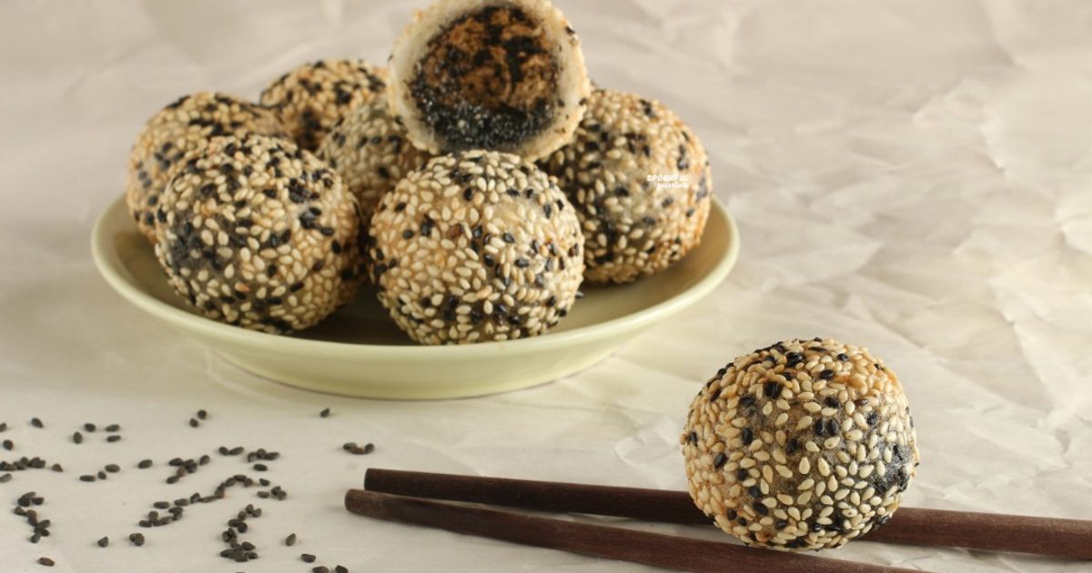 Sesame Ball With Black Sesame Filling [Onde Onde] Recipe By Spoonful ...