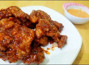 Foto resep Fire Chicken ala Richeese with Cheese Sauce (Ayam Pedas)