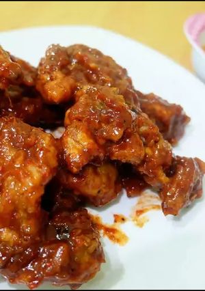 Foto resep Fire Chicken ala Richeese with Cheese Sauce (Ayam Pedas)
