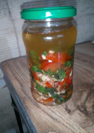 Una foto de Tomates a la sal.. 🍅