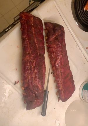A picture of Pellet Smoker Ribs.