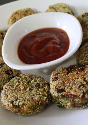 A picture of Mixed Veg Cutlet.