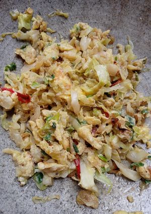 Foto resep Orak arik telur dan kol