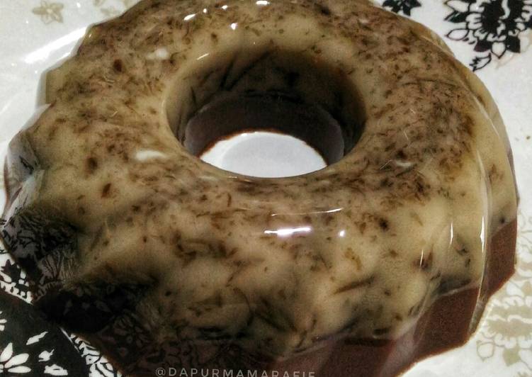 Resep Puding cincau milo | Langkah Membuat Puding cincau milo Yang Sempurna