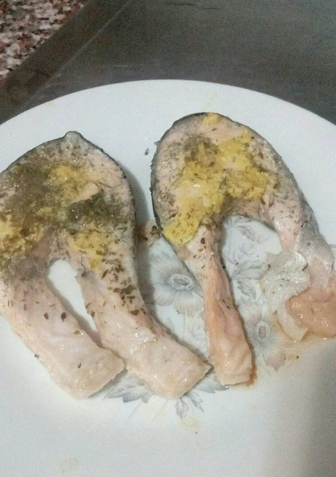 Una foto de Salmón en papillote al horno
