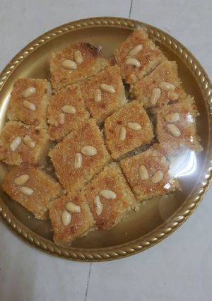 صورة لوصفة بسبوسة