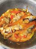 Ikan kembung kuah santan pedas