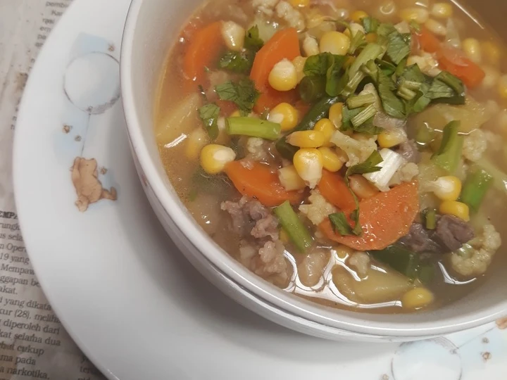 Cara Gampang Membuat Resep #19 Sop Sayur Daging Sapi Sederhana yang Bikin Ngiler