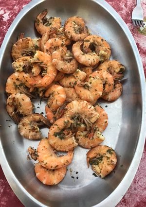 Une photo de Gambas marinées à la plancha