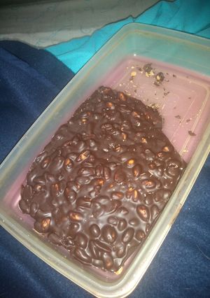 Una foto de Chocolate shot o block