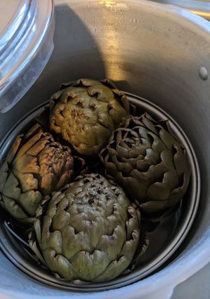 Una foto de Alcachofas