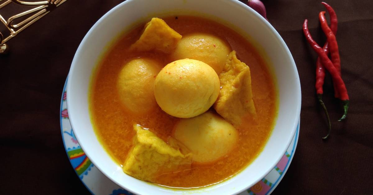 Resep Sup Telur Rebus Bumbu Kuning oleh Dian Purnamawati ...
