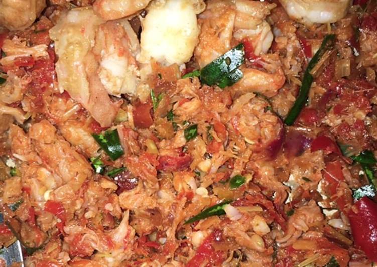 Resep Udang sambal ganja ala farida nurhan by me😊 Anti Gagal