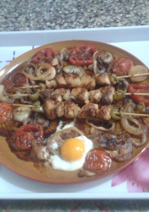 صورة لوصفة شيش طاووق (تكه دجاج)