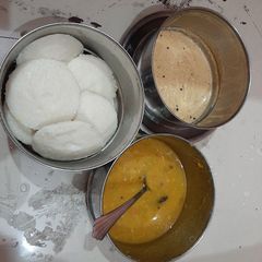 Idli sambhar A picture of Idli sambhar.