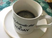 A picture of americano coffee