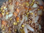 Una foto de picadillo de soya