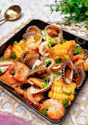 Foto resep Seafood Pedas Asam Manis