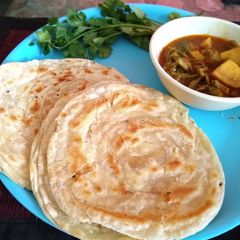 A picture of Malabar paratha.