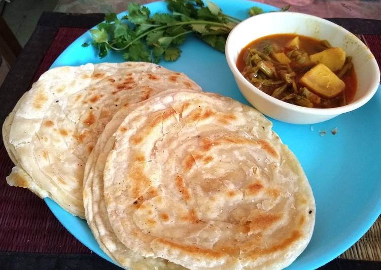 Steps to Prepare Homemade Malabar paratha