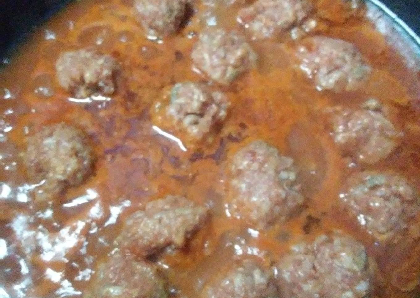 Albóndigas con salsa