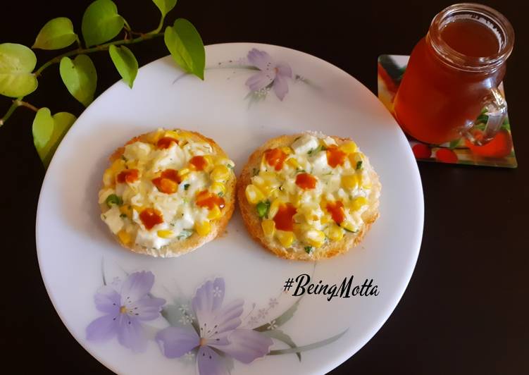 Easiest Way to Prepare Perfect Corn- Paneer Toast