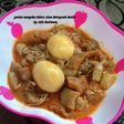 Gulai nangka telur dan kerupuk kulit