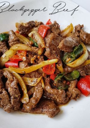 Foto resep Sapi Lada Hitam (Blackpepper Beef)-lbih Empuk