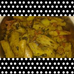 A picture of Bee potato sabzi.