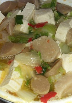 Foto resep Sup Tahu Kuah Pedas (Sundubu Jjigae)