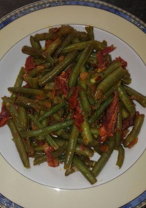 Foto principal de Judías verdes con jamón ibérico y pimentón
