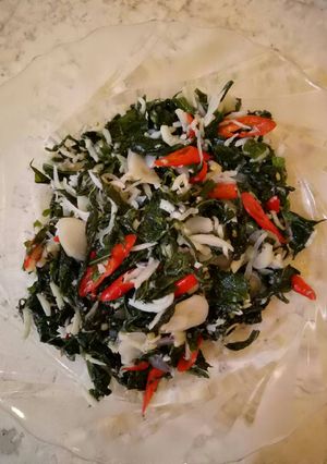 Foto resep Tumis Daun Singkong Teri