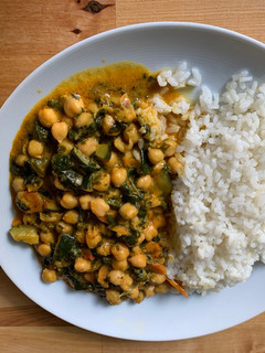 Una foto de Garbanzos al curry