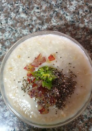 Una foto de Desayuno para bebés y nutritivo: Avena, frutas, amaranto, chía