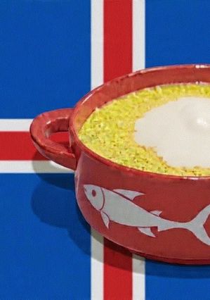 A picture of Laxasúpa (Icelandic Salmon Chowder).