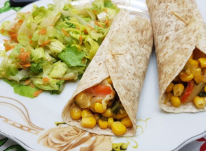 Una foto de Roll de verduras. Un plato rápido, rico y saludable