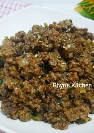 Foto resep Tumis Daging Untuk Topping Pizza,Isian Roti,Bakpao,Martabak, dll