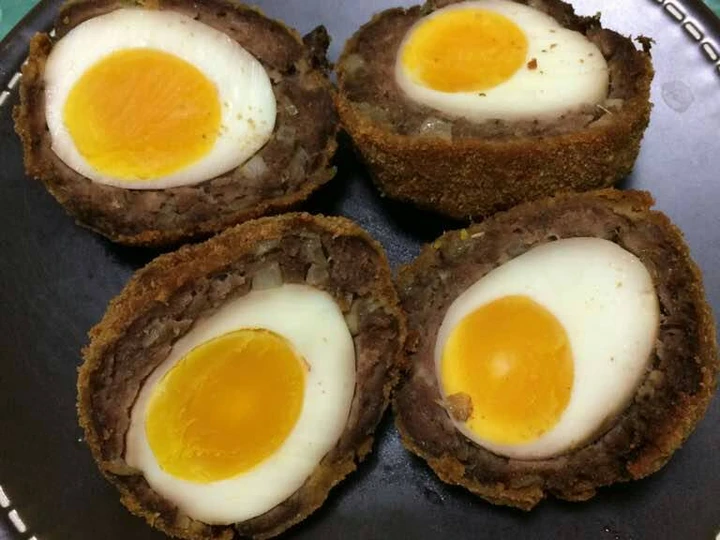 Langkah Gampang Membikin Resep  Scotch egg yang Enak Banget, Enak Banget