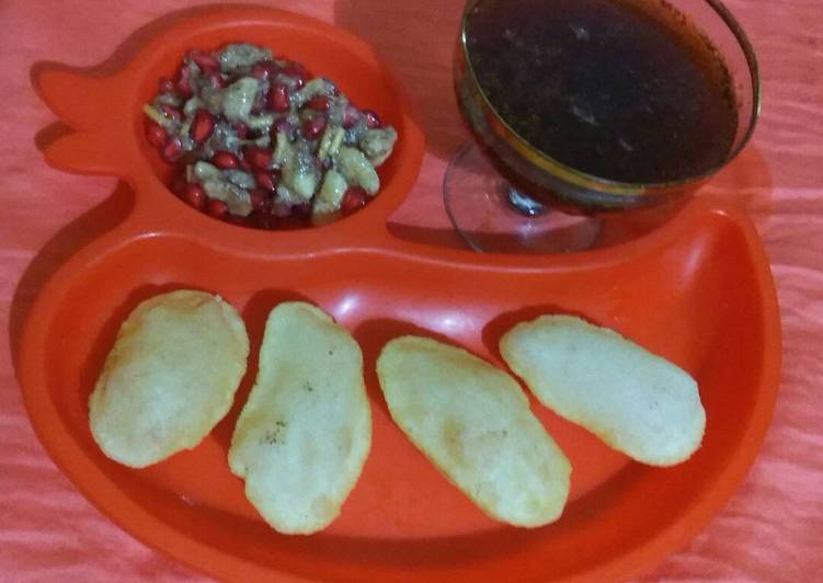 Golgappa with cold drink pani