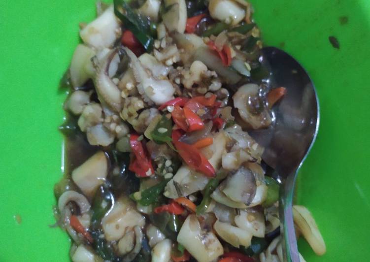 Cara Gampang Membuat Sotong Pedas Manis yang Lezat Sekali