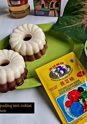 Foto resep Puding Leci Coklat