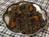 તાંદળજા ની ભાજી અને કાચી કેરી નું શાક