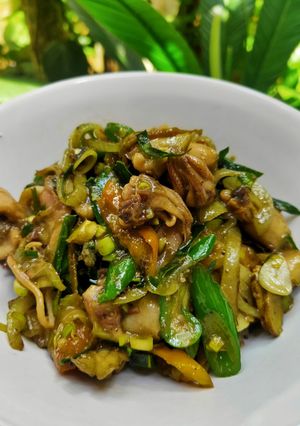Foto resep Oseng cumi asin jahe