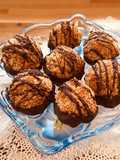 Biscoitos de coco com aquafaba de grão-de-bico