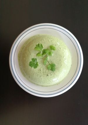 Una foto de Mousse de Cilantro
